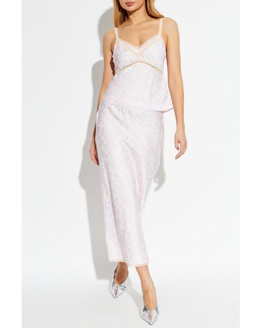 LoveShackFancy Pink Top 'Lirena'
