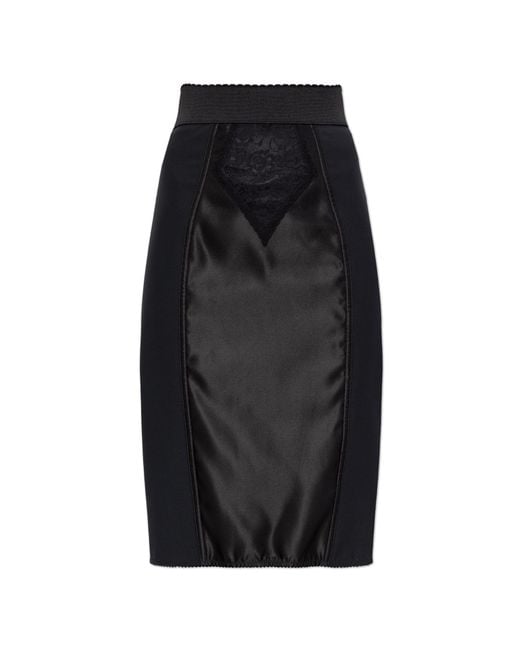 Dolce & Gabbana Black Pencil Skirt