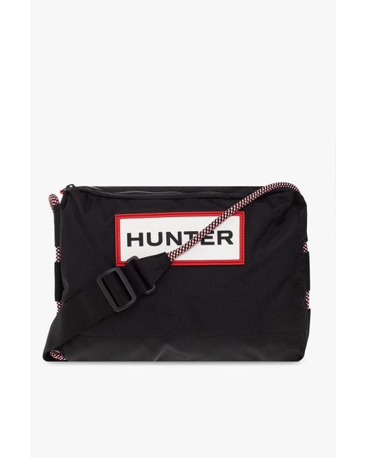 HUNTER Shoulder Bag With Logo in Black Lyst