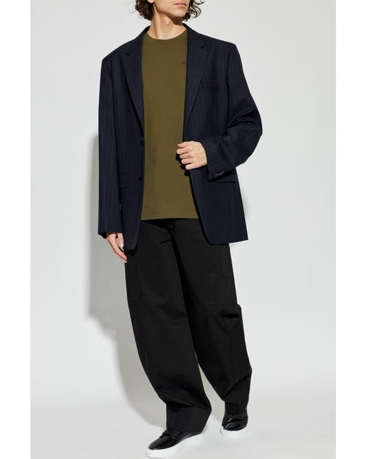 Givenchy Blue T-Shirt With Logo for men