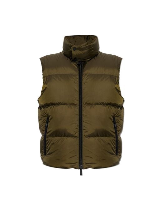 DSquared² Green Puffer Vest for men