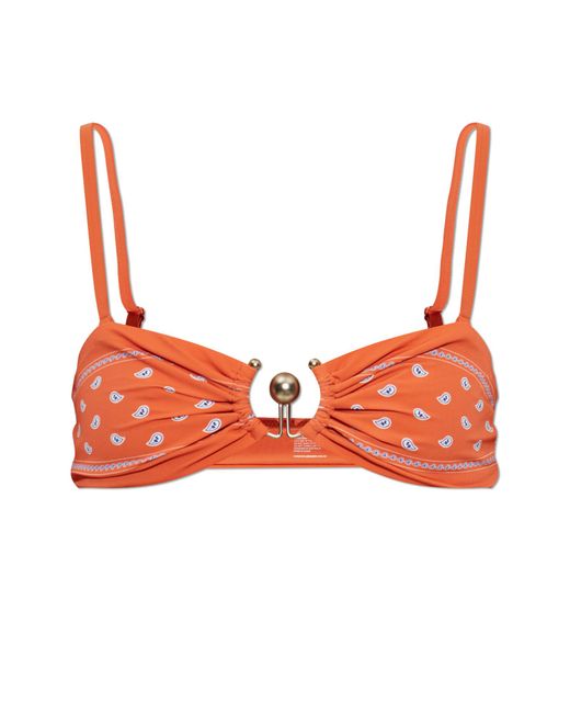Christopher Esber Red Top Of The "Orbit" Swimsuit