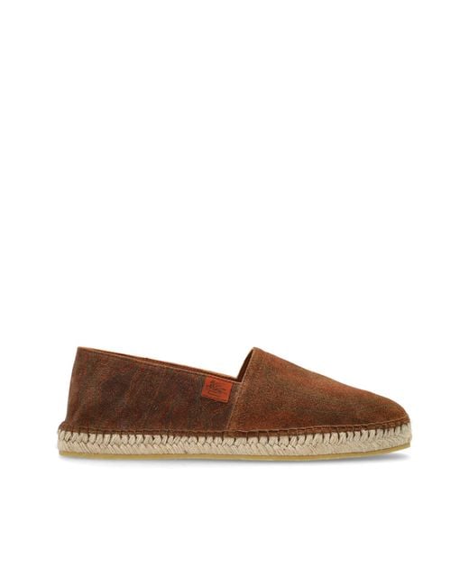 Etro Brown Suede Espadrilles for men