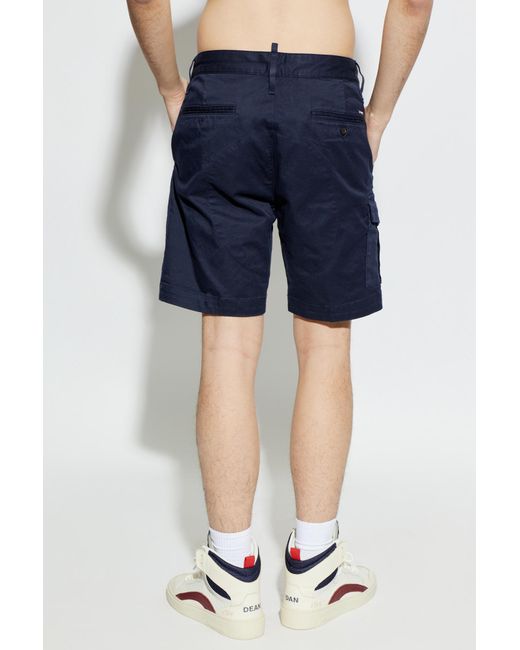 DSquared² Blue 'Cargo'-Type Shorts for men