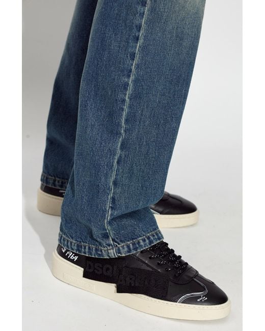 DSquared² Black Sports Shoes "Rider" for men