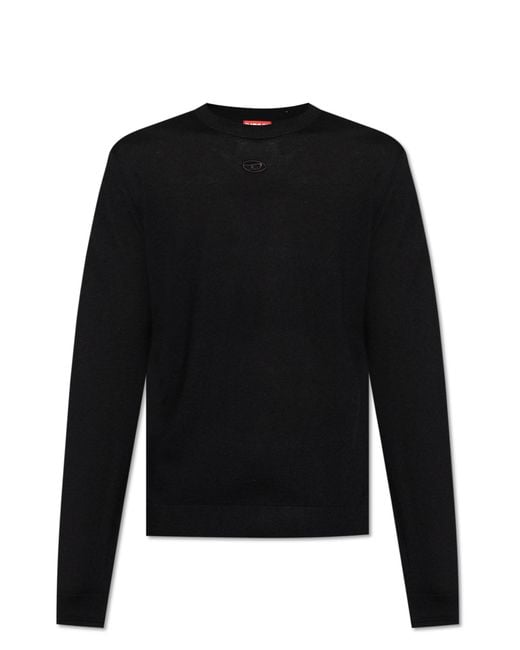 DIESEL Black Sweater 'K-Valiam' for men