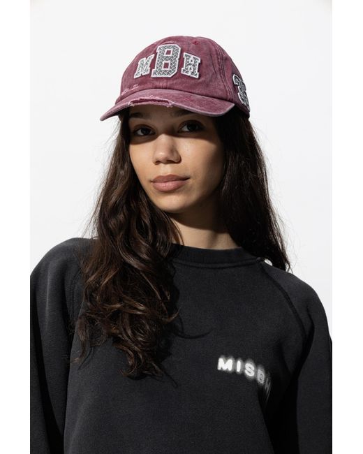 M I S B H V Red Baseball Cap