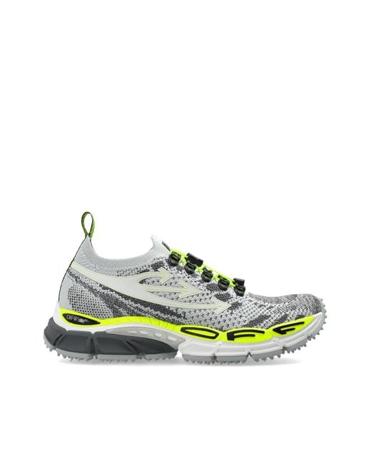 Off-White c/o Virgil Abloh Green 'Be Right Back Knit' Sports Shoes