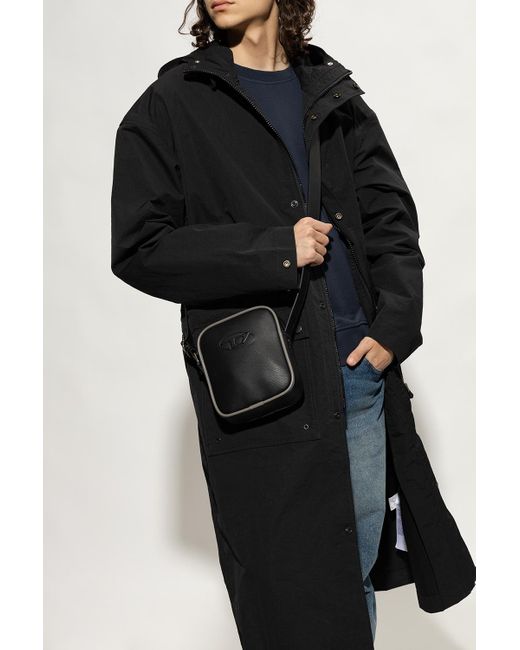 DIESEL Black 'd.90 Small' Shoulder Bag for men