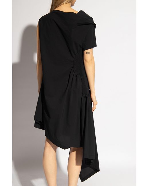 Issey Miyake Black Asymmetrical Dress,