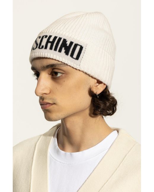 Moschino Black Cap With Logo