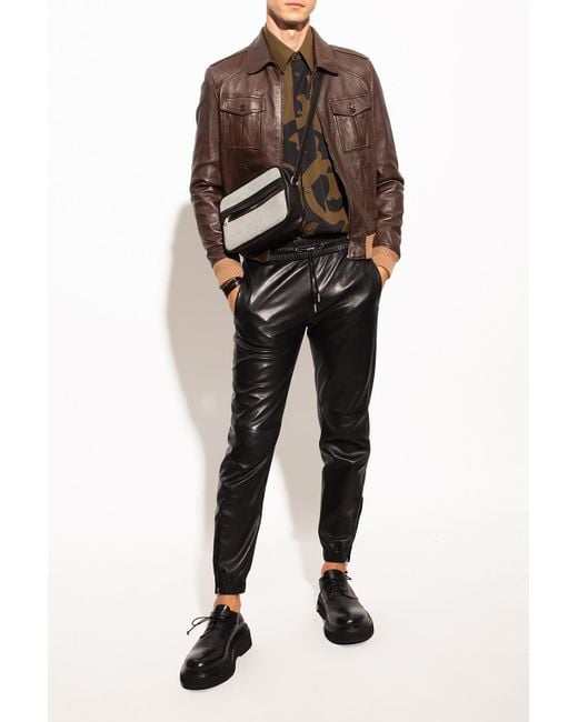 saint laurent leather jacket mens