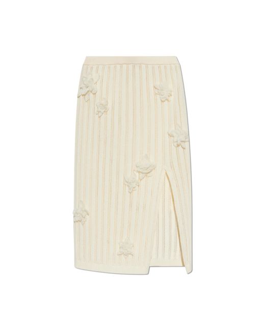 Casablanca White Skirt With Patches