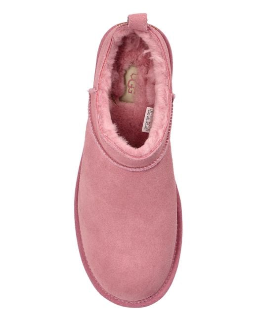 Ugg Pink 'Classic Micro' Shoes