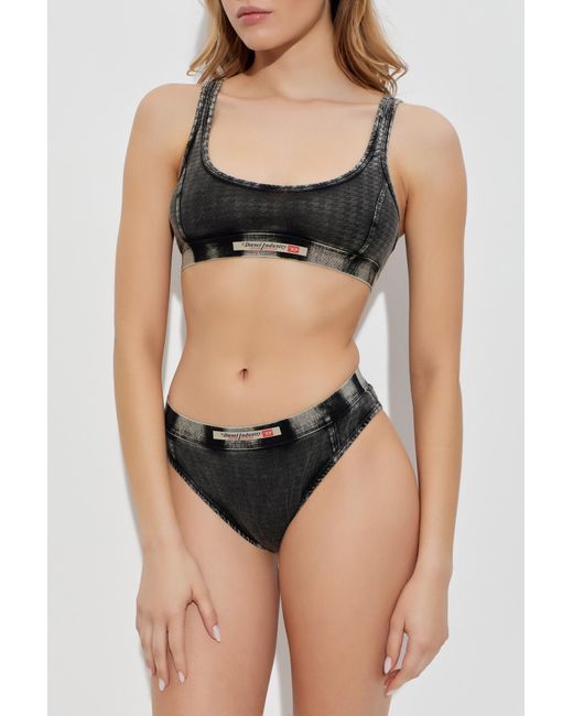DIESEL Black Bra 'Riel-Dnm'