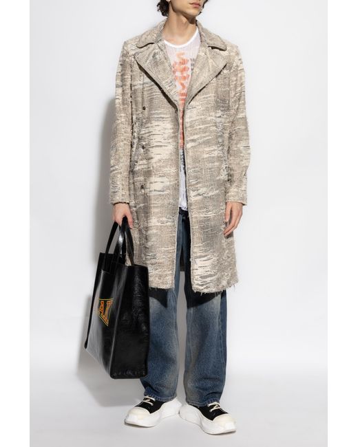 DIESEL White Coat D-Isco-Fsg for men