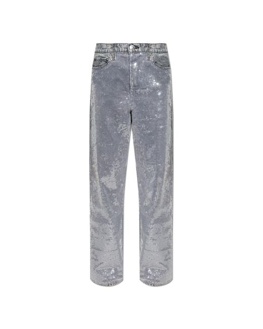 Rag & Bone Gray Jeans With Shimmering Sequins