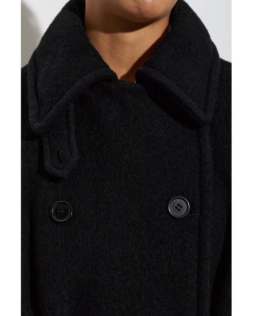A.P.C. Black Wool Coat 'Lea'