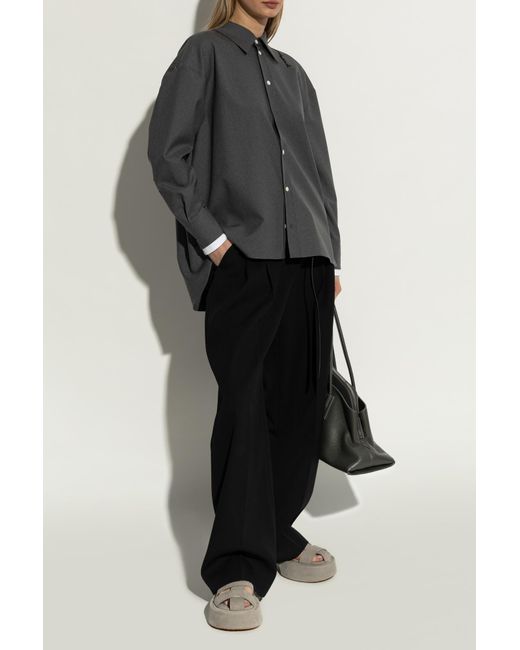 J.W. Anderson Gray Suede Platform Shoes