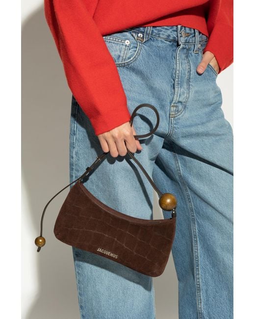 Jacquemus Brown Shoulder Bag 'Le Bisou Perle'