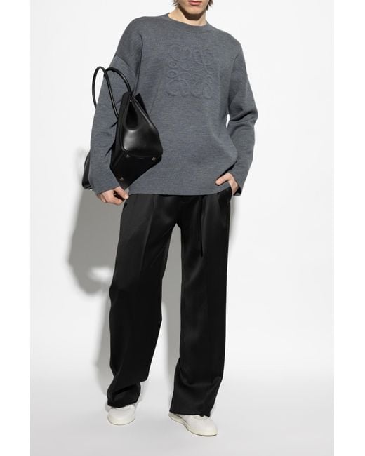 Ferragamo White Hammered Leather Sneakers for men