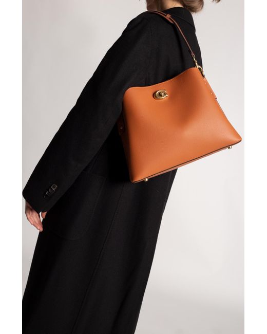 coach willow shoulder bag black