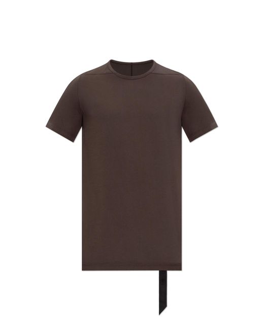 Rick Owens Brown T-Shirt 'Level T' for men