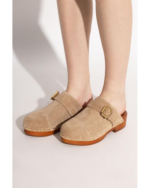 Chloé Brown Clogs "Jeannette"