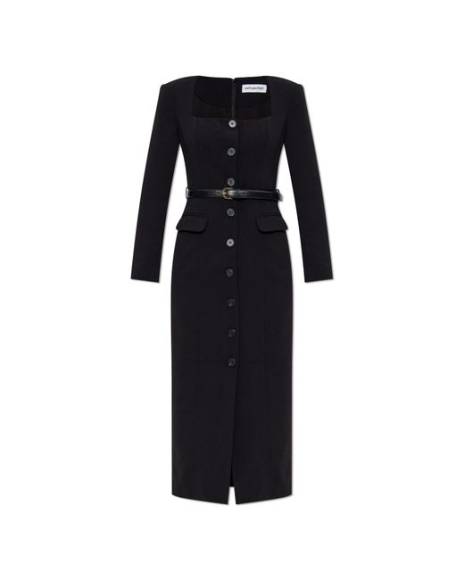 Self-Portrait Black Dress With Button Fastening