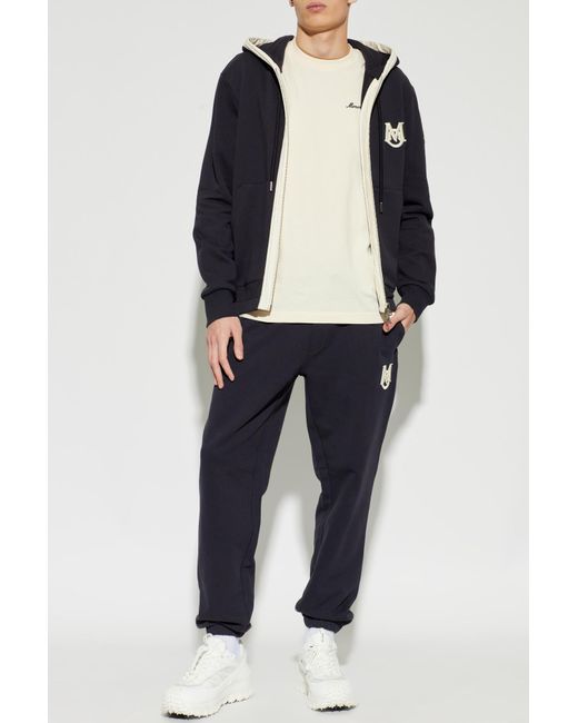 Moncler White T-Shirt With Logo for men