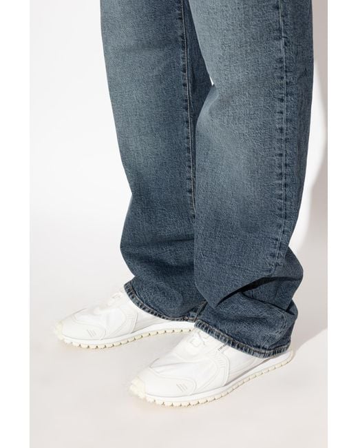 Emporio Armani White Sports Shoes for men