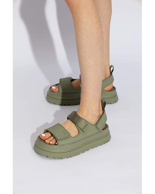 Ugg Green Platform Sandals 'goldenglow',