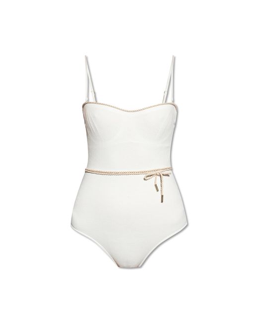 La Perla White One-Piece Swimsuit