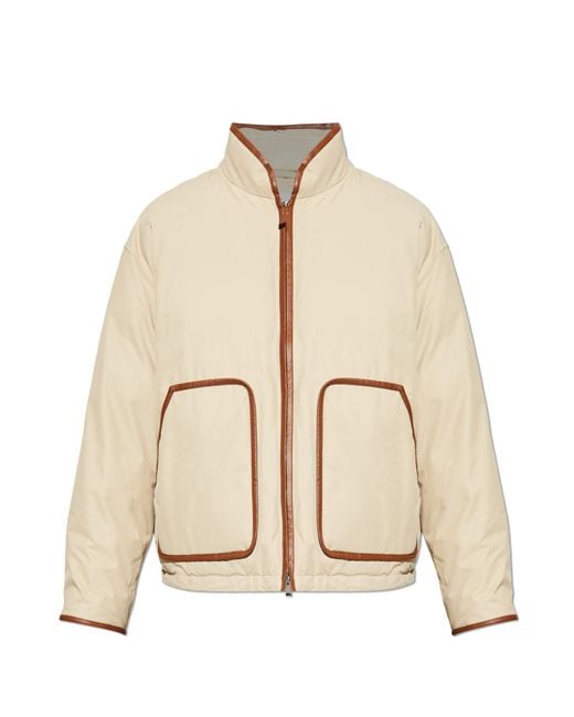 Tod's Natural Down Jacket With Stand-Up Collar for men
