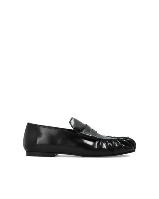 Alohas Black 'Aven' Leather Loafers