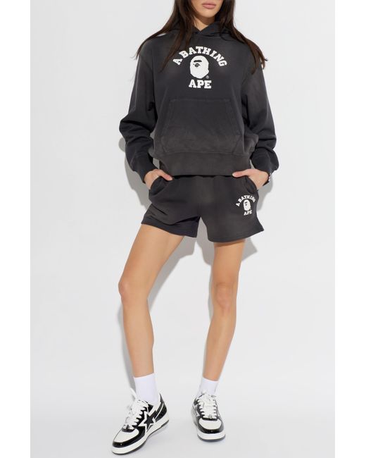 A Bathing Ape Black Logo Shorts