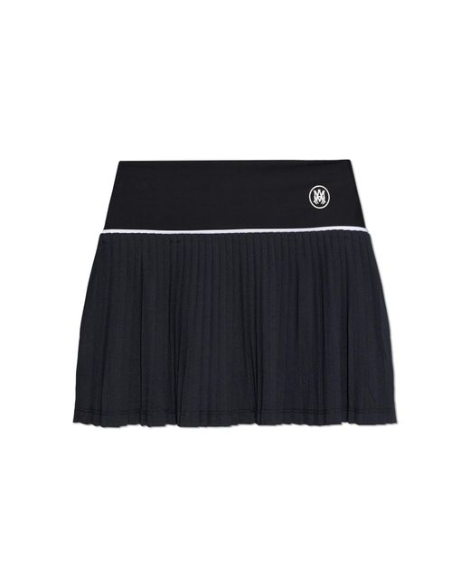 Amiri Black Logo Skort