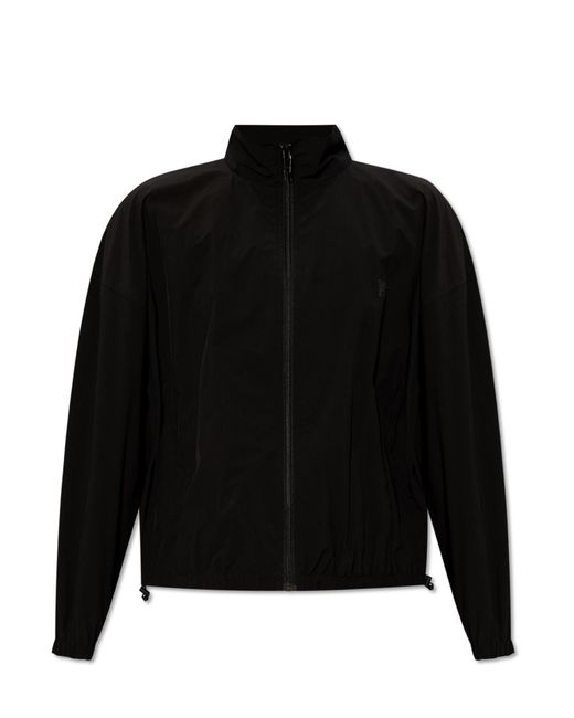 Alexander Wang Black Nylon Jacket With Logo