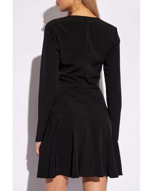 Isabel Marant Black 'usmara' Dress With Long Sleeves,