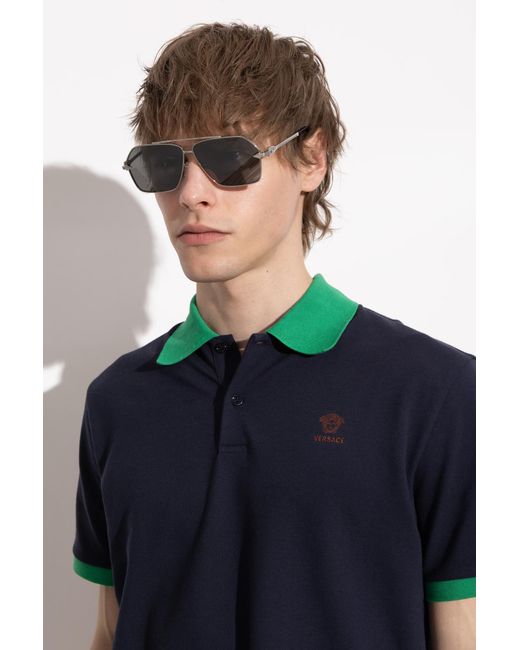 Versace Metallic Sunglasses for men