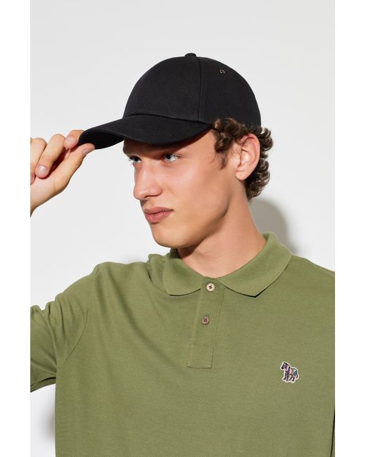 Paul Smith Black Baseball Cap for men