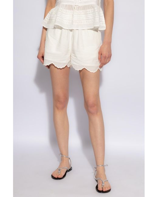 AllSaints White ‘Etti’ Shorts