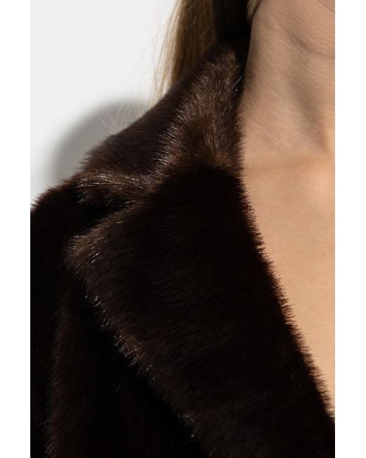 Stand Studio Black "Evyn" Faux Fur