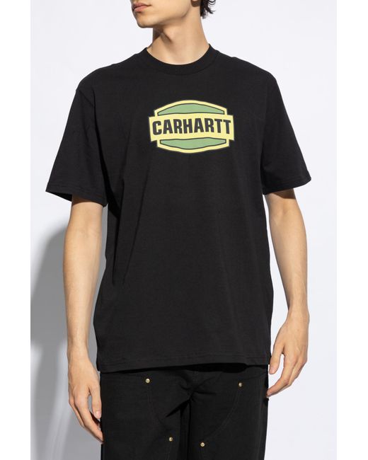 Carhartt Black Printed T-shirt, for men