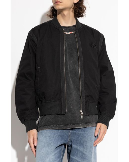DIESEL Black J-Typer Jacket for men