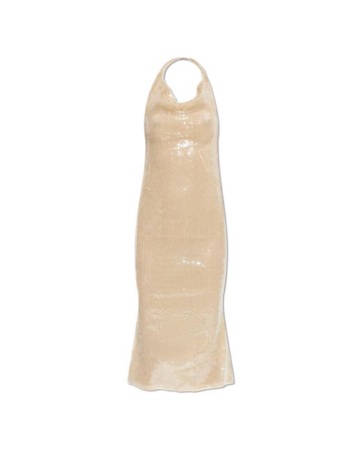 Oseree White Sequin Dress