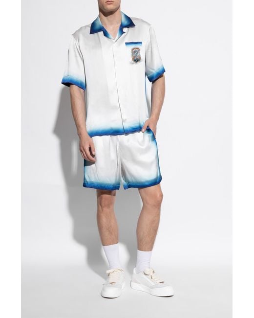 Casablanca White Sports Shoes With Logo for men