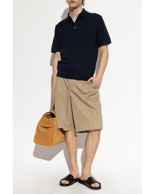 Paul Smith Blue Cotton Polo for men