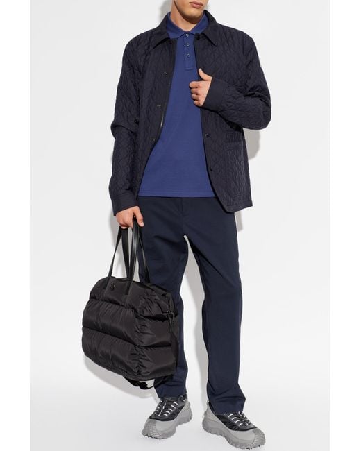 Moncler Blue Insulated Jacket "Theoline" for men
