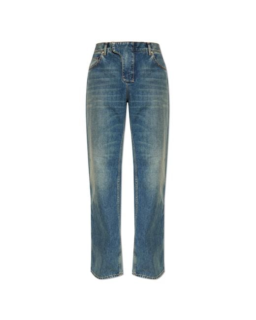Balmain Blue Straight-Leg Jeans for men